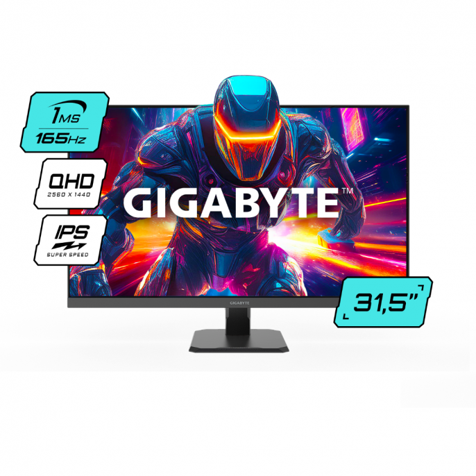Monitor Gamer | Gigabyte | GS32Q | 31.5” QHD 170 Hz SS IPS 100% sRGB Monitor Gamer | Gigabyte | GS32Q | 31.5” QHD 170 Hz SS IPS 100% sRGB