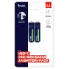 Pilas recargables AA | Trust | 25584 | USB-C, pack x2, carga en 2 horas - 7 Pilas recargables AA | Trust | 25584 | USB-C, pack x2, carga en 2 horas