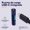 Pilas recargables AAA | Trust | USB-C rechargeable AAA | pack x2 500 mAh