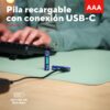 Pilas recargables AAA | Trust | USB-C rechargeable AAA | pack x2 500 mAh