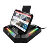 Auricular | Genius GX-UH100 | soporte RGB con hub USB 2.0 y 4 puertos