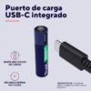 Pilas AAA recargables USB-C | Trust | 25671 | Pack x4 500 mAh 800 ciclos