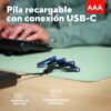 Pilas AAA recargables USB-C | Trust | 25671 | Pack x4 500 mAh 800 ciclos