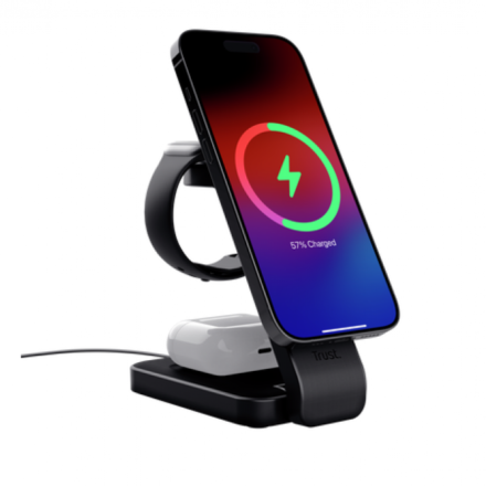 Cargador inalámbrico | Trust | Viro 3-in-1 | magnético Qi hasta 15W
