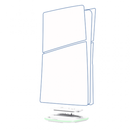 Soporte vertical LED | Trust | GXT 229 White | para PS5, Slim y Pro
