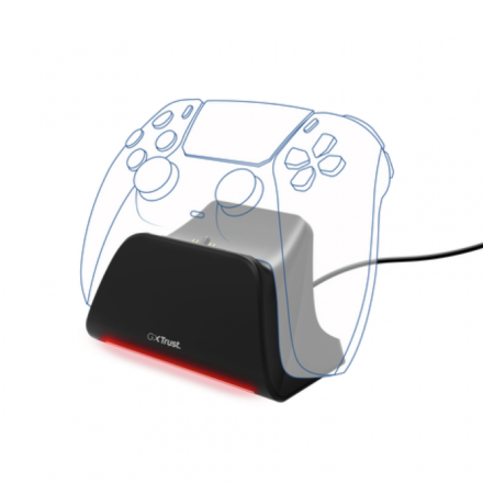Soporte de carga rápida | Trust GXT 255W White | para DualSense PS5