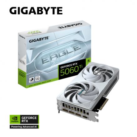 Placa de video | Gigabyte | GV-N506TEAGLEOC ICE-8GD | RTX 5060 Ti 8GB Placa de video | Gigabyte | GV-N506TEAGLEOC ICE-8GD | RTX 5060 Ti 8GB