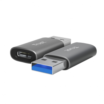 Adaptador USB-A a USB-C | Trust | Calyx 2 Pack | 10Gbps y carga 18W