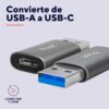 Adaptador USB-A a USB-C | Trust | Calyx 2 Pack | 10Gbps y carga 18W - 4 Adaptador USB-A a USB-C | Trust | Calyx 2 Pack | 10Gbps y carga 18W