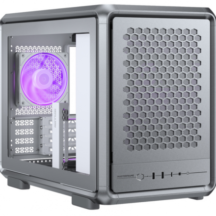 Gabinete | Cooler Master | MasterFrame 400 Mesh | Silver, USB-C y ARGB