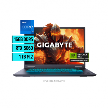 Notebook | GIGABYTE | GAMING A16 GA6H | i7 RTX 5060 16GB 1TB SSD