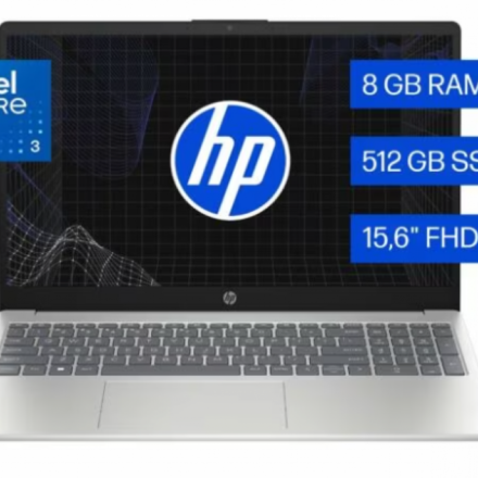 Notebook | HP | 15-fd0331la | Core 3, 8GB DDR5 y SSD 512GB Notebook | HP | 15-fd0331la | Core 3, 8GB DDR5 y SSD 512GB
