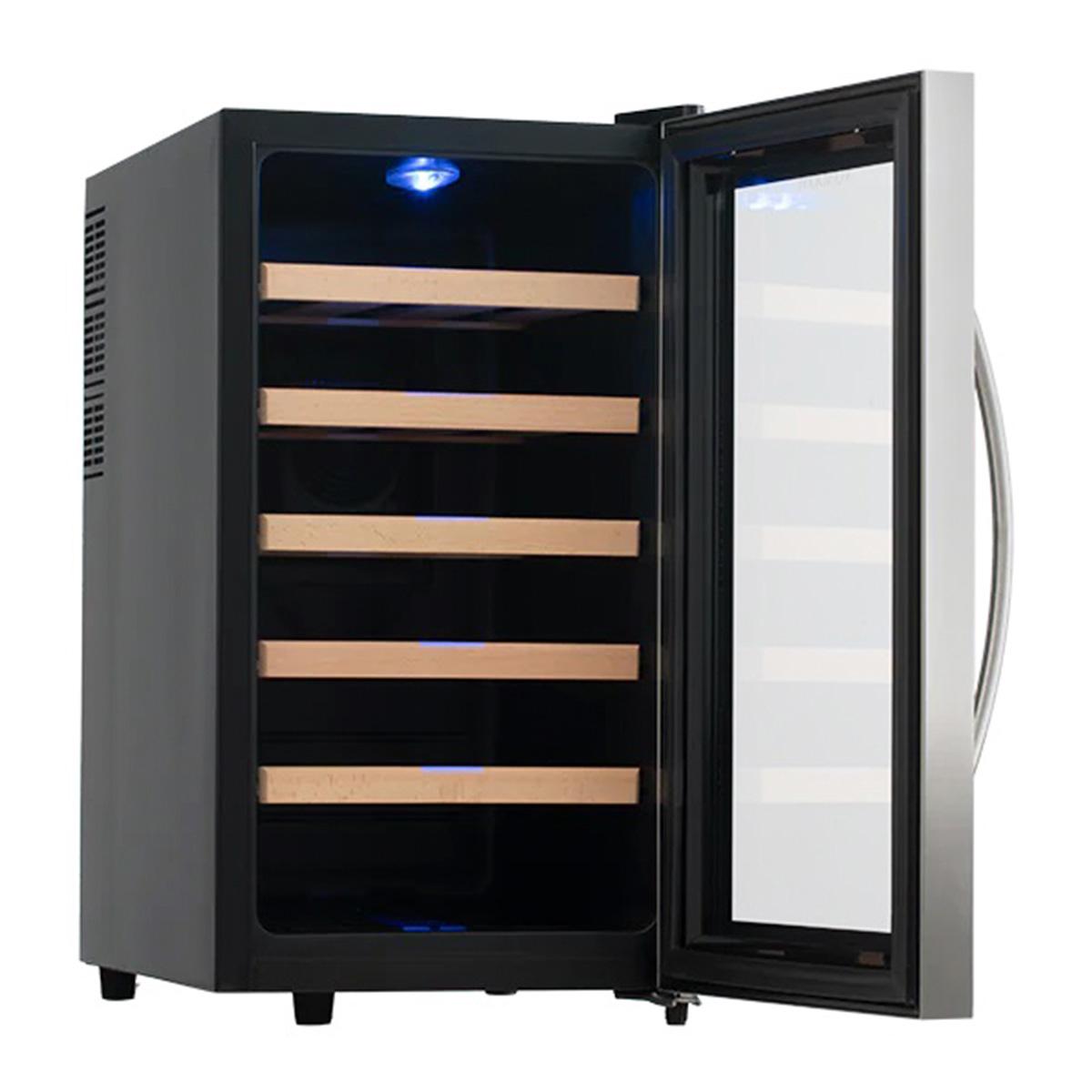 cava de vinos vondom linea acero 18st 18 botellas color negro cava de vinos vondom linea acero 18st 18 botellas color negro