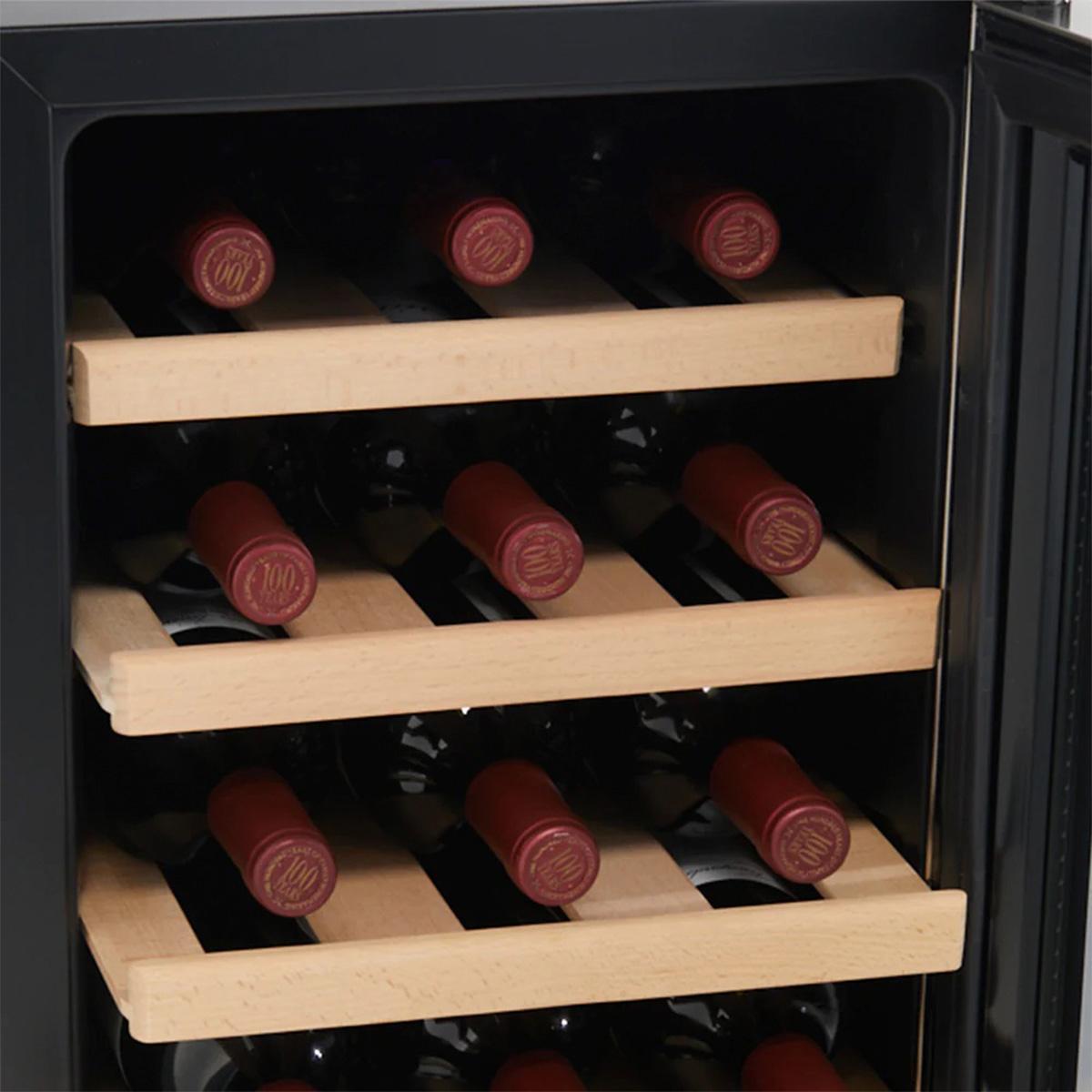 cava de vinos vondom linea acero 18st 18 botellas color negro cava de vinos vondom linea acero 18st 18 botellas color negro