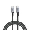 Cable de Carga y Sincronización de datos USB-C Verbatim 31859 60W 120Cm Magnetico Autoenrrollable, Negro