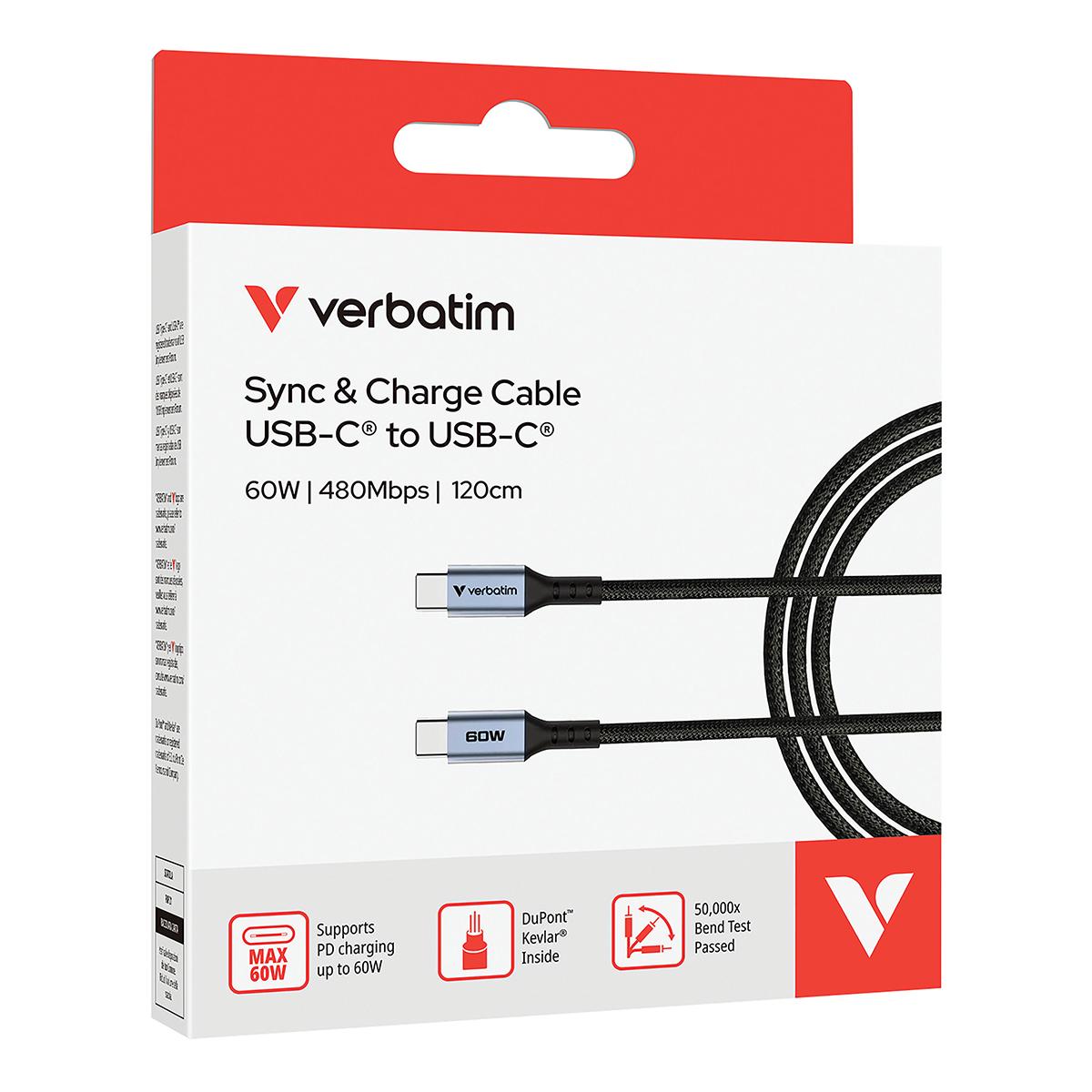 cable de carga y sincronización de datos usb c verbatim 31859 60w 120cm magnetico autoenrrollable, negro cable de carga y sincronización de datos usb c verbatim 31859 60w 120cm magnetico autoenrrollable, negro