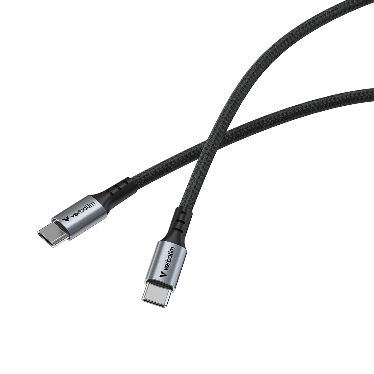 cable de carga y sincronización de datos usb c verbatim 31859 60w 120cm magnetico autoenrrollable, negro cable de carga y sincronización de datos usb c verbatim 31859 60w 120cm magnetico autoenrrollable, negro