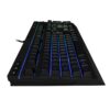 teclado gamer hyperx alloy qwerty español latinoamérica color negro con luz rgb