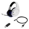 auriculares gamer inalámbricos hyperx cloud stinger core hhss1c kb blanco con luz sin luz