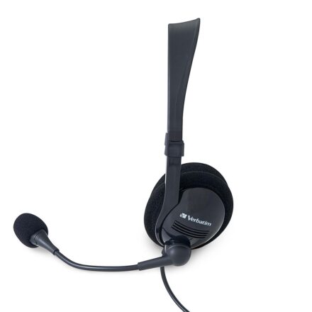auriculares verbatim con microfono y control remoto color negro
