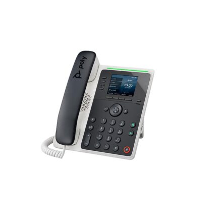 teléfono de escritorio multimedia poly edge e220 ip habilitado para poe – 82m87aa