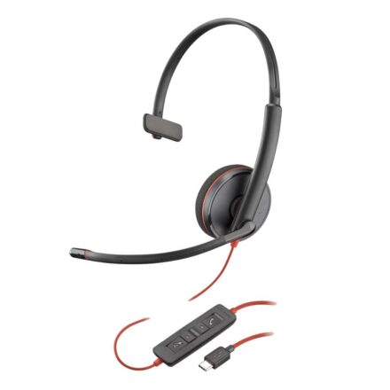 Auricular | Poly | Blackwire 3210 | USB-C mono con micrófono noise cancelling