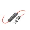 auricular con micrófono poly blackwire 8225 usb a microsoft teams certified + adaptador usb c a 8x225aa