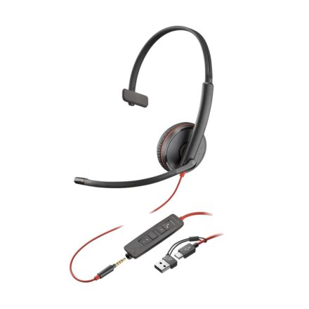 Auricular | Poly | Blackwire 3215 | mono USB-C + 3.5 mm con micrófono