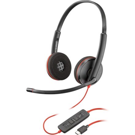 Auricular | Poly | Blackwire 3220 | USB-C estéreo con micrófono y adaptador