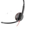 auricular con micrófono stereo poly blackwire 3225 + conector de 3.5 mm + adaptador usb c/a 8x229a6