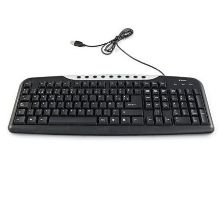 teclado verbatim usb wired multimedia cableado 98109