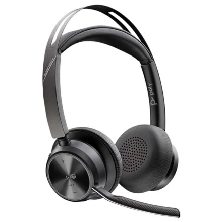 Auricular con Micrófono Poly Voyager Focus 2 BT Teams Certified + Adaptador y Soporte de Carga 9T9J6AA