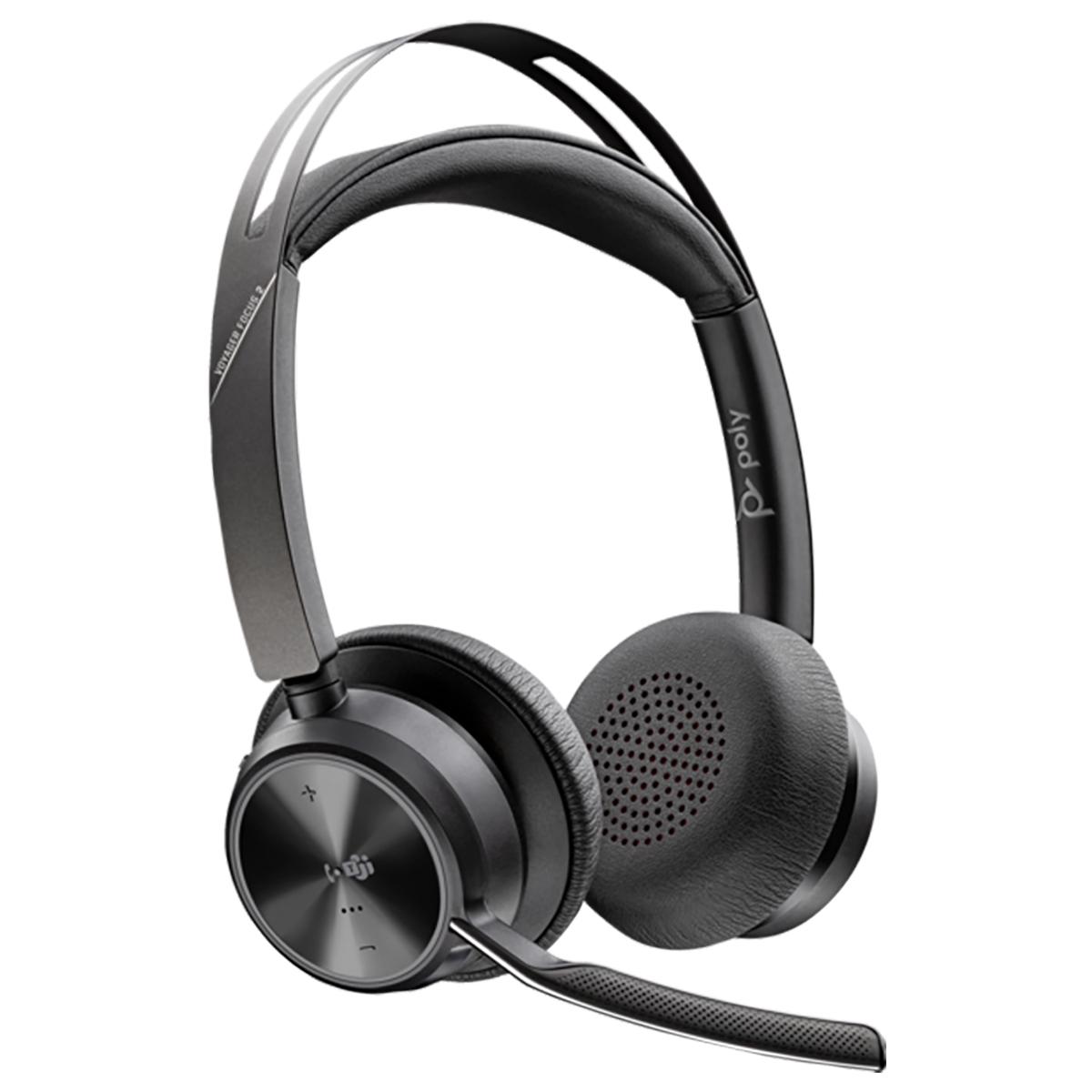 Auricular con Micrófono Poly Voyager Focus 2 BT Teams Certified + Adaptador y Soporte de Carga 9T9J6AA Auricular con Micrófono Poly Voyager Focus 2 BT Teams Certified + Adaptador y Soporte de Carga 9T9J6AA