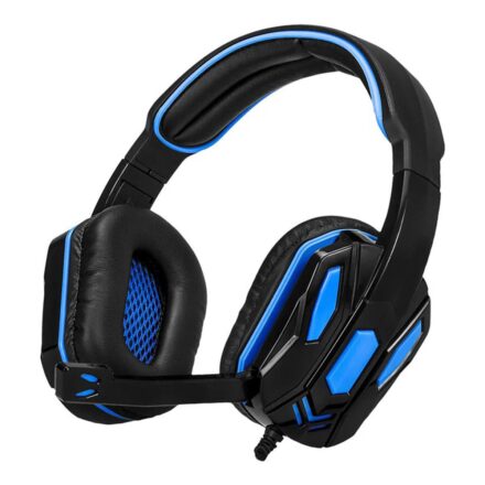 Auricular | ARGOMTECH Combat USB Black/Blue | micrófono plegable