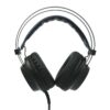auriculares gamer argomtech combat hs46 arg hs 2846bk cable color negro luz azul