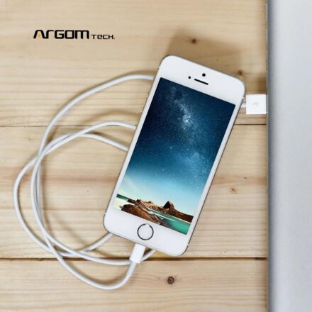 cable argomtech usb/lightning blanco 3m