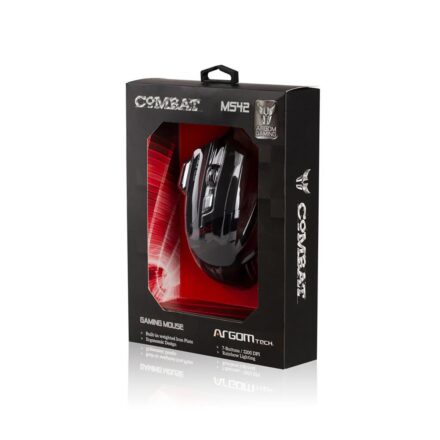 mouse argomtech gaming combat ms42, usb arg ms 2042bk, negro