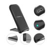 cargador inalámbrico argomtech arg ac 0140b carga rápida color negro