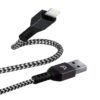 cable trenzado argomtech lightning a usb 2.0 dura form 1,8m color negro