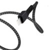 cable trenzado argomtech lightning a usb 2.0 dura form 1,8m color negro