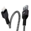 cable trenzado argomtech lightning a usb 2.0 dura form 1,8m color negro