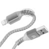 cable argomtech lightning usb blanco 1.8m