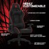 silla gamer argom tech ergo fx, negro