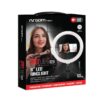 anillo de luz argomtech spotlight 9315 led con mini trípode estructura negro luz blanco cálido