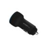 cargador usb y usb c para auto argom argac0101 – negro amv