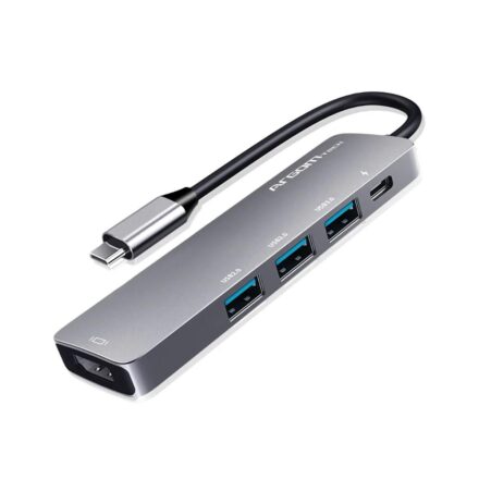 Hub USB-C | Argomtech | ARG-UB-0185 | 5 en 1 con HDMI 4K y PD 60W
