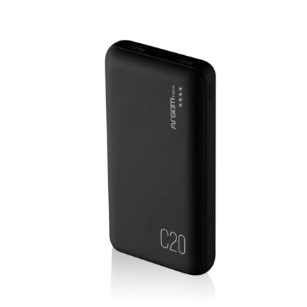 Cargador Portátil Argomtech C20 20000mah Negro Power Bank