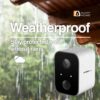 camara wifi argom exterior convoy 90 con bateria 2k ip65