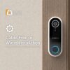 timbre con vídeo argomtech vision 2 wifi full hd 1080p ip65 color blanco