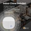 timbre con vídeo argomtech vision 2 wifi full hd 1080p ip65 color blanco